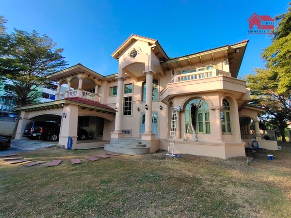 ให้เช่าบ้านเดี่ยว 2 ชั้นเนื้อที่ 2 ไร่ พื้นที่ใช้สอย 650 ตารางเมตร 5 นอน 5 น้ำ แอร์ เฟอร์ครบ ถนนเทพารักษ์ ก.ม 12 ใกล้สนามบินสุวรรณภูมิ ราคาเช่า 180,000บาทต่อเดือน