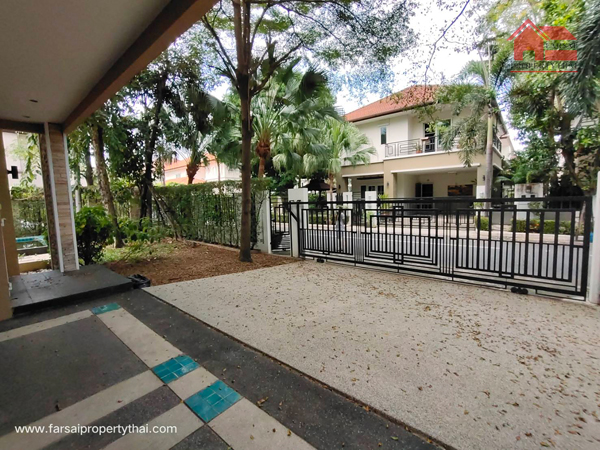 ขายบ้านเดี่ยวหรู 2ชั้น สระว่ายน้ำในตัว เนื้อที่ 94ตร.ว พื้นที่ 420ตร.ม 4ห้องนอน 5ห้องน้ำ เฟอร์ครบ ถนน อ่อนนุช วงแหวนกาญจนา ราคา 25 ล้านบาท (ขายพร้อมผู้เช่ามรรายได้ หนึ่งแสนบาทต่อเดือน)