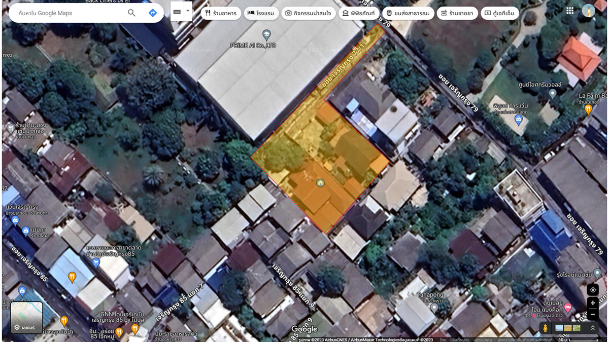 6901-072 ขาย ที่ดิน 326 ตรว. เจริญกรุง ใกล้รร.นานาชาติ Shrewsbury