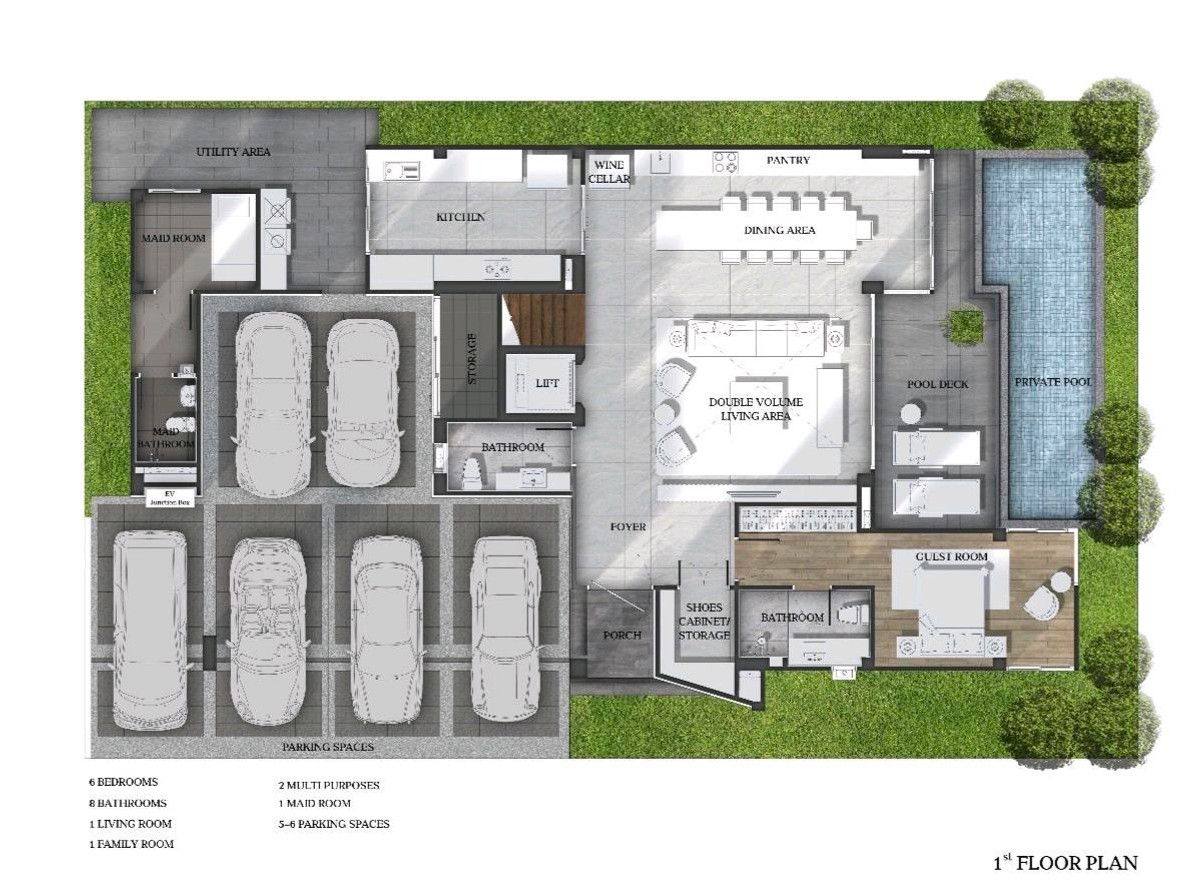 6901-100 ให้เช่า บ้านเดี่ยว 3 ชั้น สไตล์ Pool Villa  ย่านเลียบด่วนรามอินทรา 