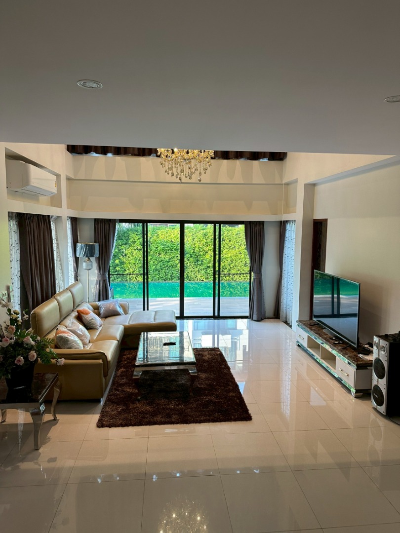 6606-259 ให้เช่า บ้านเดี่ยว 3ชั้น กรุงเทพกรีฑา ลาดกระบัง เพอร์เฟค มาสเตอร์พีซ พระราม 9 - กรุงเทพกรีฑา สระว่ายน้ำส่วนตัว