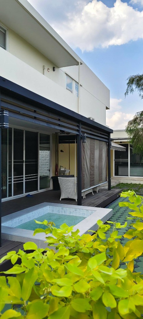 6906-017 Modern Single House For Rent in Rama9,  Courtyard Villa Rama9, Pet friendly