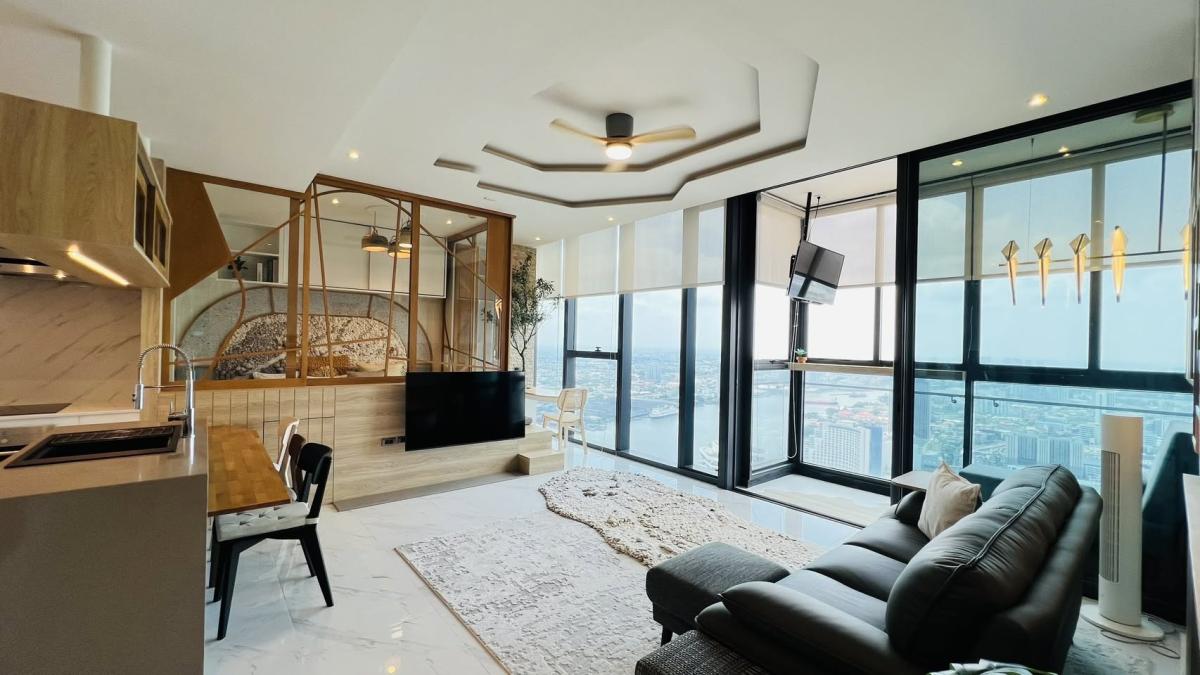 6906-047 Condo for Rent in Rama3-Sathupradit, at Canapaya Residences, River view
