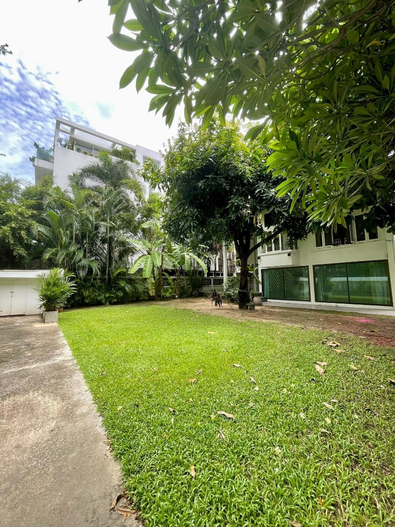 6906-050 Rare Garden Detached House for Rent in Ruamrudee-Chidlom-Ploenchit, BTS Ploenchit