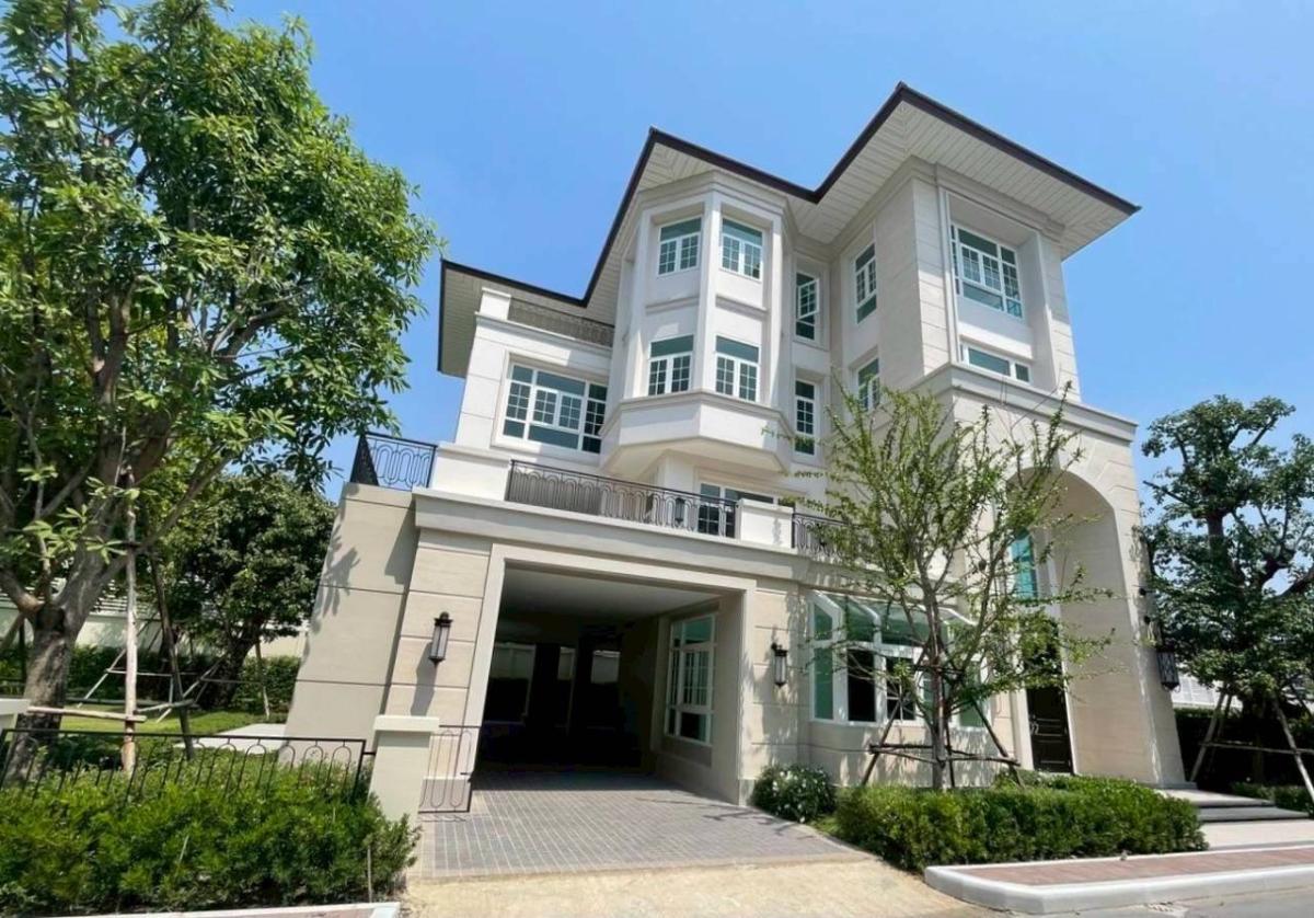 6905-130 ขาย บ้านหรู เลียบด่วน-รามอินทรา CRYSTAL SOLANA พร้อมพื้นที่สวน
