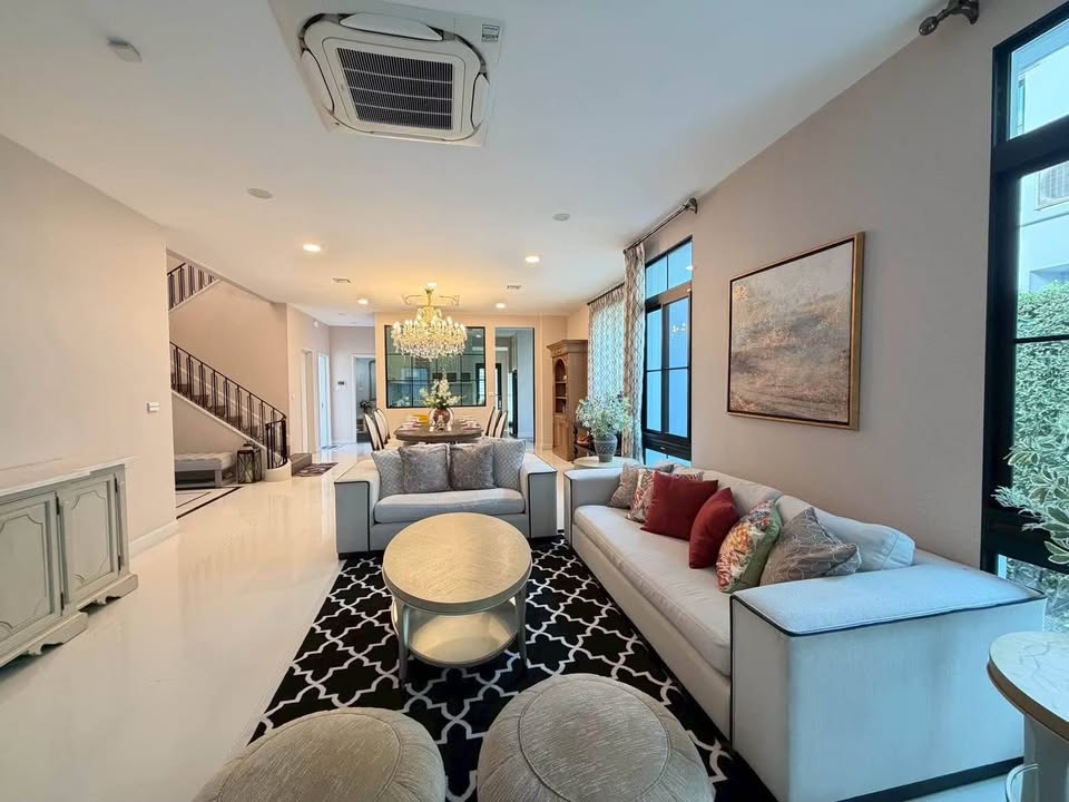 6907-114 ขาย/ให้เช่า บ้านเดี่ยว พระราม9 กรุงเทพกรีฑา Nantawan rama 9-new krungthepkreetha หลังมุม 