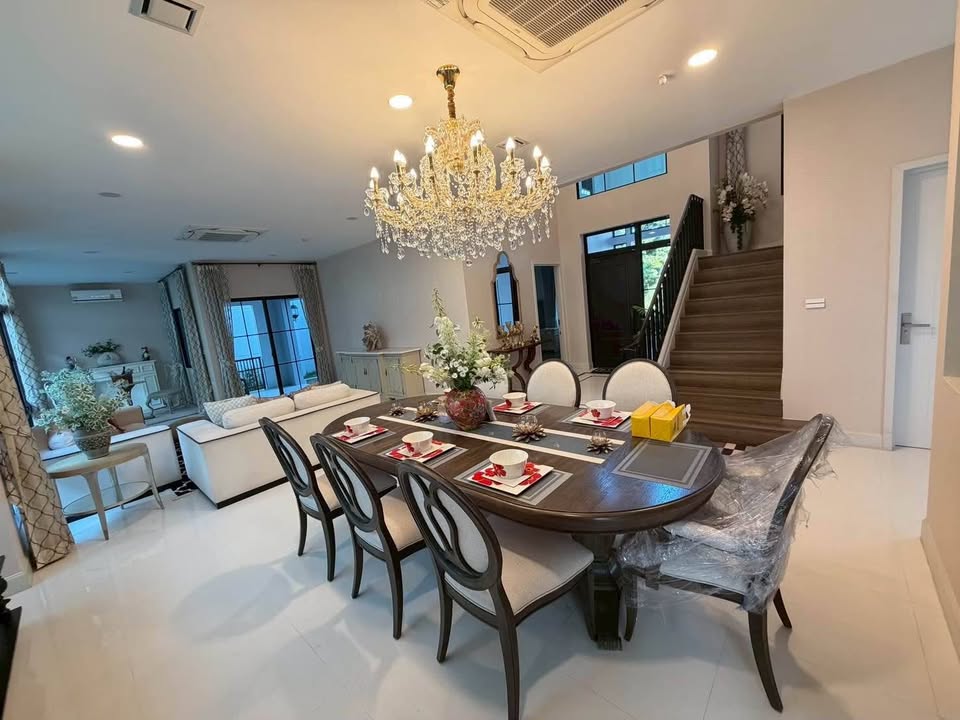 6907-114 ขาย/ให้เช่า บ้านเดี่ยว พระราม9 กรุงเทพกรีฑา Nantawan rama 9-new krungthepkreetha หลังมุม 