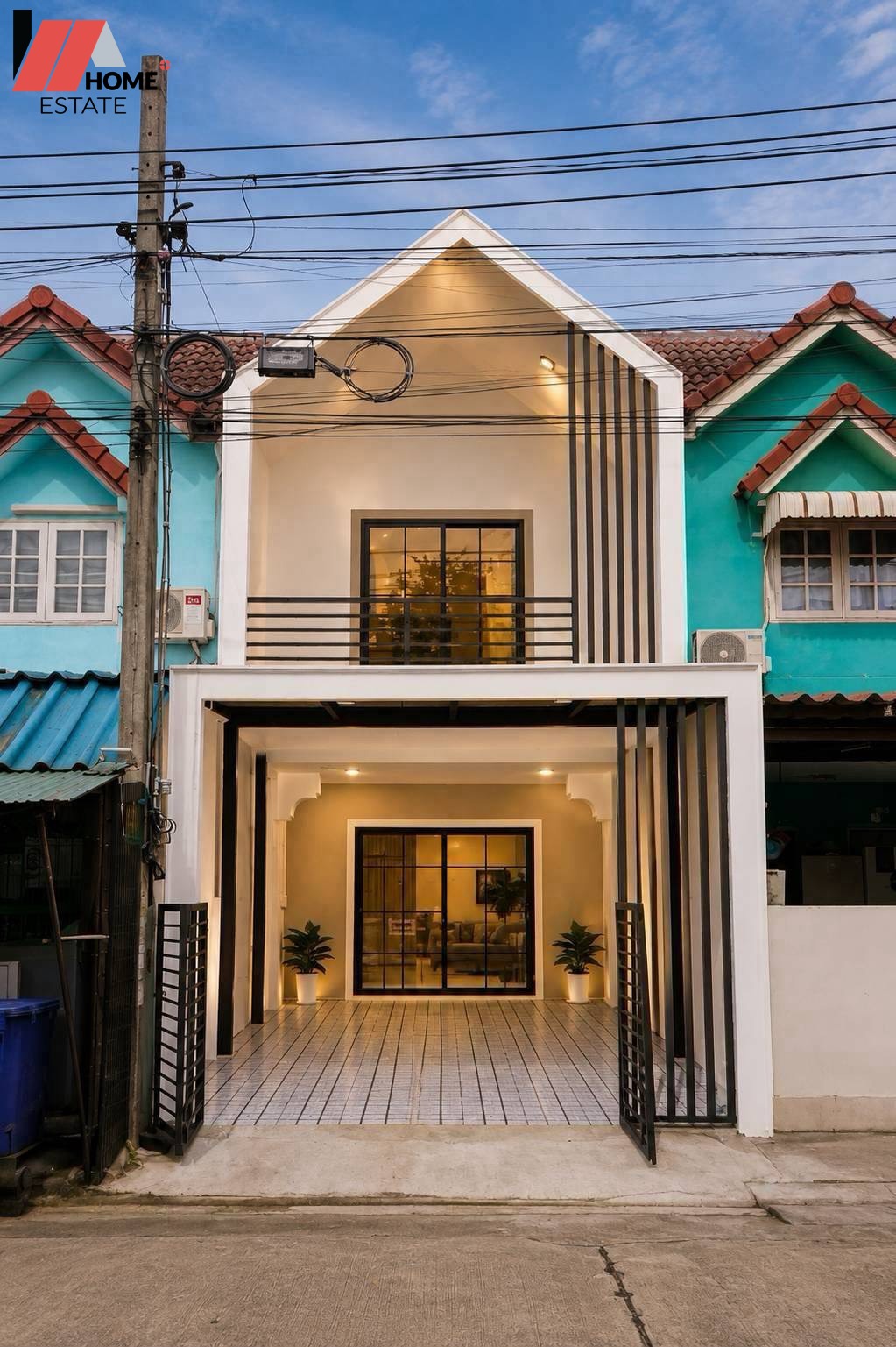 หมู่บ้านพร้อมจิตร ซอยกันตนา - บางใหญ่ หน้าสวน หลังติดทุ่งนา ลมดี วิวธรรมชาติ
